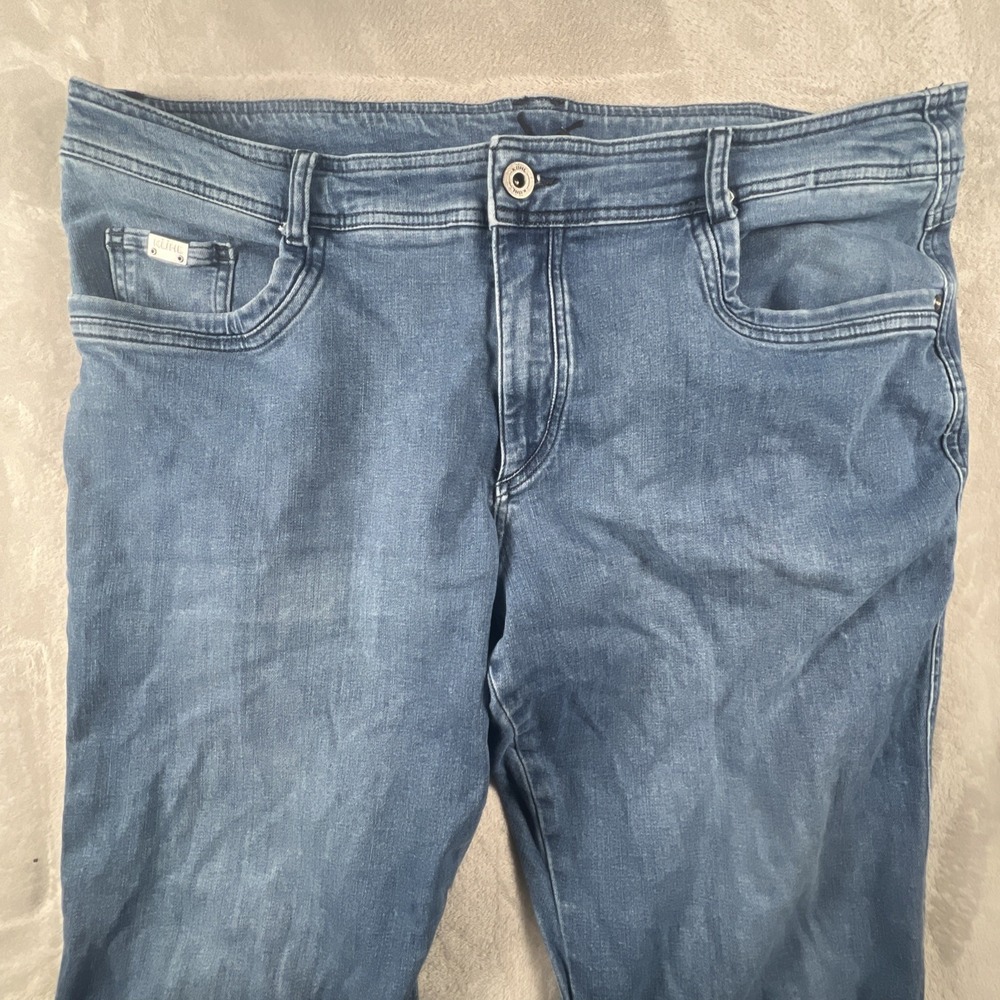 Kuhl Klassik Jeans Mens Size 42x32 Blue‎ Indigo Denim Stretch Hiking Outdoors